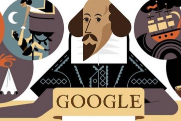 غوغل يحتفل بـ"شكسبير": عبقري !