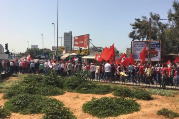 تظاهرة في عيد العمال في بيروت