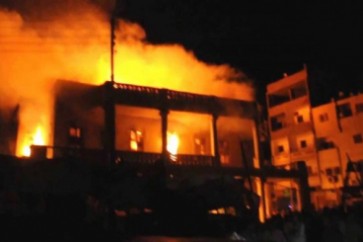 حريق هائل وسط القاهرة