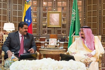الملك السعودي مع رئيس فنزويلا