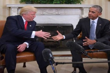 اوباما يشيد بمحادثات "ممتازة" مع ترامب في البيت الابيض