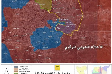 خريطة حلب لتاريخ 5-12-2016