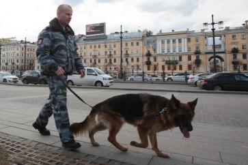 الإجراءات الأمنية في شوارع سان بطرسبرغ