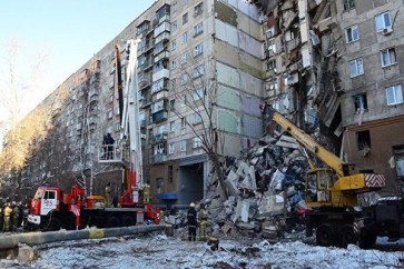 انهيار مبنى في روسيا