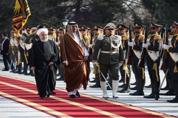 أمیر قطر يصل طهران ويلتقي الامام الخامنئي وروحاني