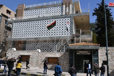 إعادة افتتاح السفارة الليبية في دمشق