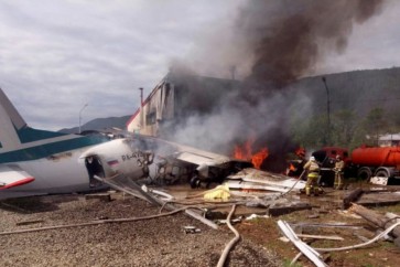 تحطم طائرة في مطار جوبا
