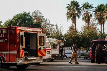 رجال الإطفاء في لوس أنجلوس بالولايات المتحدة