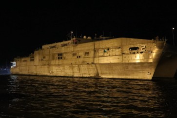 سفينة اميركية في بيروت