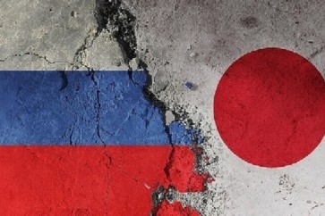 Japanese and Russian Flags