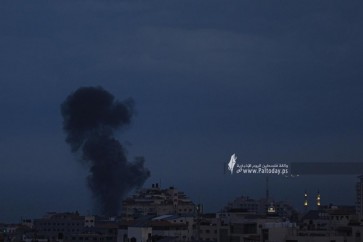 العدو قصف موقعا في غزة