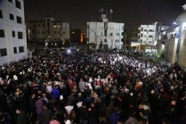 مظاهرات سابقة بمحيط سفارة العدو في عمّان تنديدا بالعدوان الإسرائيلي على غزة (الجزيرة)