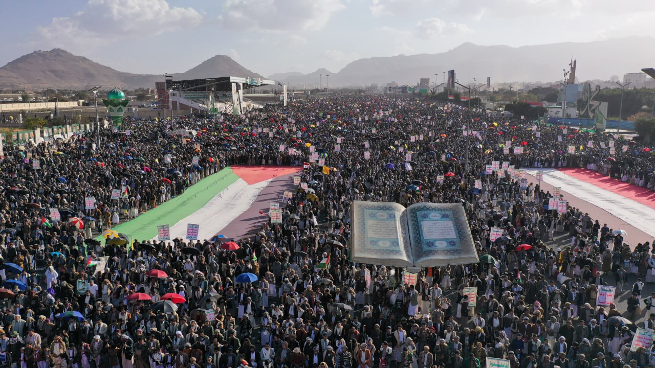 مسيرات مليونية في صنعاء نصرة لغزة