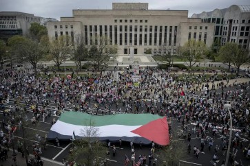 تظاهرة في واشنطن دعما لغزة