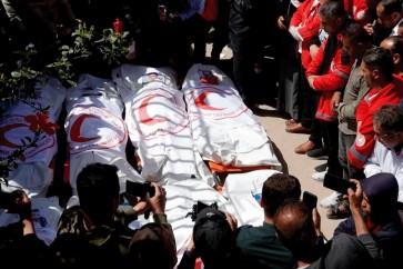 مجزرة المسعفين في رفح